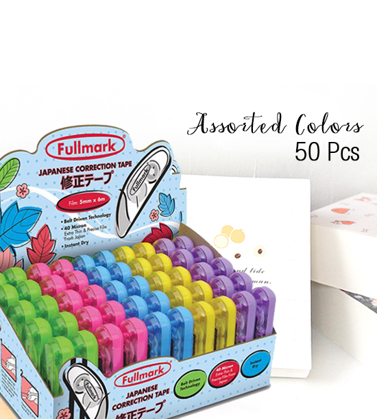 assorted colors Model B Correction Tapes 504-count Fullmark Carton Series: Best Seller 